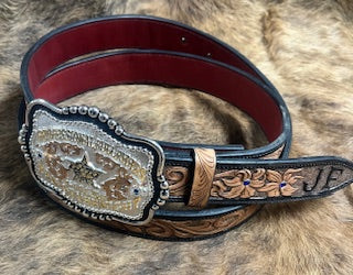 Traditional 1.5" Custom Hand Tooled Belt