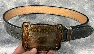 1.5" Custom Suede Gunslinger Belt