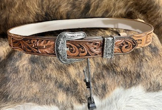 Custom Hand Tooled Ranger Belt